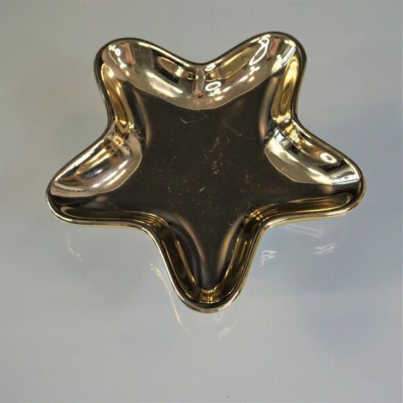 Galerie Gold Star Shaped Dish Holiday Catch All Trinket - Picture 2 of 4